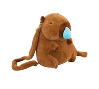 Generisch Capybara - Mochila escolar Capybara - Ligera bolsa de peluche de dibujos animados | incidentes ocasionales con correas, bolsa de viaje para senderismo al aire libre