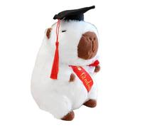 Generisch Capybara Peluches, Graduación de Tejido,2025 Capybara -Decoraciones de Graduación Felpa - Muñecas Abrazaderas -Sombrero de Doctorado para Universidad High School Preescolar Foto