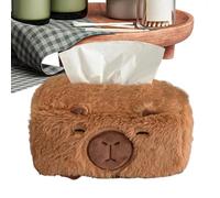 Generisch Capybara Tissue Holder - Cute Tissue Box Organizer | Plush Napkin Storage Dispenser Stand for Nursery Bathroom Bedside Desk Desk Guest Room Decor Keeping Items Accessible and Neat.