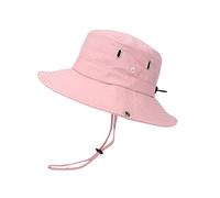 Generisch Características: sombrero de pescador de ala ancha, sombrero para el sol, sombreros boonie, pesca, senderismo, sombreros al aire libre para mujer y hombre, Rosa., Talla única
