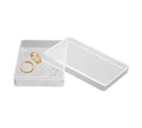Generisch Card Storage Case - Caja rígida transparente, organizador de juegos, soporte de reproducción espaciosa con función de tapa segura, contenedor multifuncional para joyas, artículos pequeños
