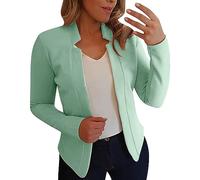 Generisch Cárdigan corto de algodón para mujer, elegante, corto, para vestido, chaqueta de corte ajustado, chaqueta de negocios, ropa exterior, negocios, oficina, bolero, chaqueta de moto, chaqueta