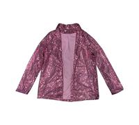 Generisch Cárdigan de lentejuelas para mujer, frente abierto, abrigo con purpurina, suelto, informal, cuello alto, blazer de fiesta de noche, con bolsillos, manta de punto, cárdigan brillante para