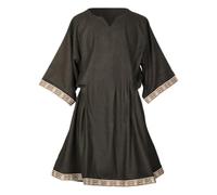 Generisch Cárdigan medieval elegante para hombre, con cuello en V, encaje para drama, cosplay, fotografía, ocasiones especiales, Negro , 3XL