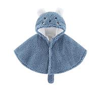 Generisch Cárdigan Plata Niña Grueso Bebé Niño Abrigo Outwear Abrigo Cálido Navidad Cap-con Princesa Abrigo Chaqueta Niños Cárdigan Niñas, azul, 12-24 meses