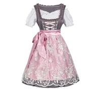 Generisch Carmina Burana Vestido de Cerveza Medieval Actuación Escenario Vida Sexual Mujeres Medievales (Gris, S)