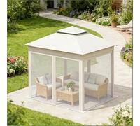 Generisch Carpa plegable de 3 x 3 m, resistente al agua y a los rayos UV, con mosquitera, altura ajustable, cenador plegable para patio, camping, barbacoa, actividades al aire libre