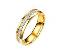 Generisch Carpeta de 4 anillos para mujer, tamaño 6, 13, ancho 8 mm, exquisito anillo negro arenado anillos de diamante flores de caléndula secas, 12, Titanio, Sin piedras preciosas