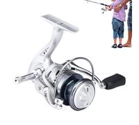 Generisch Carrete de pesca - Construcción de metal, 5.2:1 Gear Ratio, 6 kg de arrastre, diseño de Ambidextrous suave para Shore, River, Lake & Sea Angling | Ultra Lightweight, High Control Performance