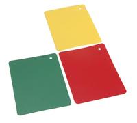 Generisch Cartas de fútbol - Tarjetas de fútbol rojo, amarillo-verde, accesorios de entrenamiento de árbitro, equipo de juego profesional | Juego de castigo regulador para el campo de entrenamiento de