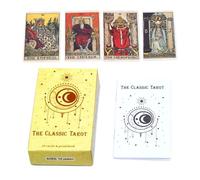 Generisch Cartas de tarot, juego de 78 hojas, cartas de tarot para aprender, para adivinación, para principiantes, para Navidad, viajes, para diario, para aprendizaje, para lecciones y para