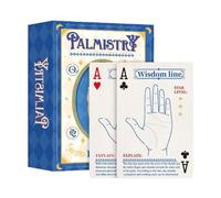 Generisch Cartas de tarot para principiantes, 54 piezas de poker oráculo accesorios educativos, barajas de tarot para principiantes, para la felicidad, el amor, el trabajo espiritual y la aventura