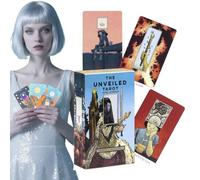 Generisch Cartas de tarot para principiantes | Libro de tarot | 10,7 x 6 cm Oráculo adivinación herramienta - Para afirmación, astrología, adivinación, lectura de aventuras y principiantes