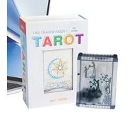 Generisch Cartas del tarot | Libro de acompañamiento de cartas de tarot, juguete portátil con instrucciones claras para diario, viajes, expertos, Navidad, principiantes, leyes de terror, aprendizaje y