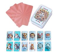 Generisch Carte da Gioco in Miniatura - Gioco da Tavolo Impermeabile | Mini Mazzo Tascabile - Giochi di Carte per Bambini Ragazzi Adulti Collezionisti Viaggiatori Famiglie Fiestas Eventi Tema Viaggio