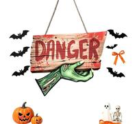 Generisch Cartel de advertencia de Halloween para decoración de jardín