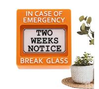 Generisch Cartel decorativo de despido | de terminación símbolo humorístico - Broma decoración para cambio de trabajo | para familia, amigos, colegas, oficina, lugar de trabajo