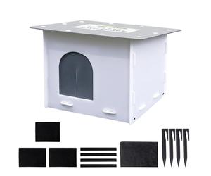 Generisch Casa de gato aislada para exteriores, resistente al agua, resistente al agua, con almohadilla térmica para patio, patio, patio, avalancha, camping, interior, exterior