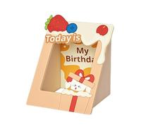 Generisch Casa de hámster | Jaula de Madera para roedores Parque Infantil, Marco de Fotos, casa de hámster para hámsters y erizos, Juguete de Empleo y Movimiento