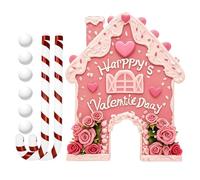Generisch Casa de jengibre juego de golf | San Valentín festivo Putt Juguetes | Juego de fiesta con palos de caramelo y bolas | para salón, celebraciones, cumpleaños, fiestas y noches de interior