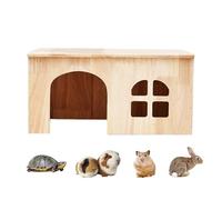 Generisch Casa de jerbo - Cerradura de hábitat | Cerradura de conejo de varios pisos con puerta de ventana y ventilación, para jerbo, chinchilla, erizo, hurón, para descansar, jugar y dormir