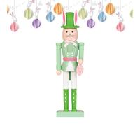 Generisch Cascanueces de conejo de Pascua, 30 cm, decoración de madera de temporada, diseño de conejito de vacaciones para repisas de primavera, chimenea, escalera, apartamento, armario, exposición