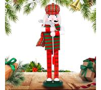 Generisch Cascanueces de madera - Figura de Navidad | Adornos navideños de 36 cm - Decoración clásica para el hogar o exhibición de fiesta que da ambiente festivo a familias y niños