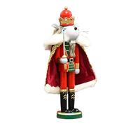 Generisch Cascanueces de Madera | Figura Decorativa del Rey del ratón de 30 cm, decoración de Navidad, para estanterías, salón y Oficina, Creativo, Regalo de Fiesta