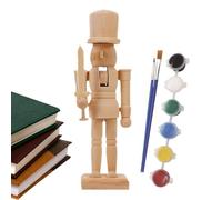 Generisch Cascanueces sin | Pinta tus propias figuras de cascanueces | Cascanueces sin terminar con kit de pintura para niños, adultos, actividad de manualidades para toda la familia, URL
