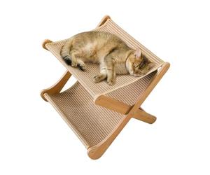 Generisch Casetta Tiragraffi Per Gatti - Divano Multifunzione Interattivo Pieghevole A 2 Strati, diseño Per Gatti - Per Casa Interno Gioco Addestramento Esercizio Noia Stimolazione Mentale TEM