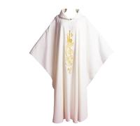 Generisch Casulla de boda para hombre Católica Casulla de monasterio clero vestido medidor iglesia pastor túnica disfraz sacerdote Chasuble bordado Vestments altar Mass Vestment Celebrante Padre