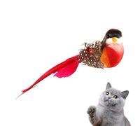Generisch Cat Bird Toy - Juguete para gatos de interior, rellenos de pared con campana, hechos a mano, palitos de masticar y recargar la pared para paredes de Câts