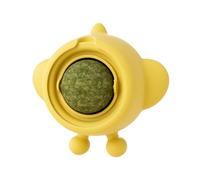 Generisch Cat Catnip Ball - Kitten Energy Lick Toy, Little Bee Design | Pet Teeth Grinding and Cleaning Chew Ball | Interactive Lickable Playing Supply for Catsentertainment Accessory Household