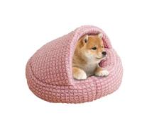 Generisch Cat Cave Semi-Enclosed Non-Slip Warm Short Plush Pet Nest