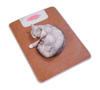 Generisch Cat Cooling Mat, Pet Cooling Pad Bed, 15,75 x 11,81 x 0,39 pulgadas resistente al desgaste Ratán Mats for Interior, Outdoor Use on Sofá, Cage, Kennel, Car Ideal Summer Ease to Cats and Dogs