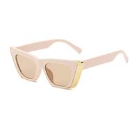 Generisch Cat Eye Metal Fashion Large Frame Men and Women Sunglasses Outdoor Holiday Driving Commuter Trend UV400 Sunglasses Gift, E, 1