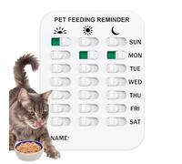 Generisch Cat Feeding Reminder - Accesorio alimentador con adhesivo e imán | You've Fed Sign for Fridge, Kitchen, Home, Apartment, Daily Pet Organizer