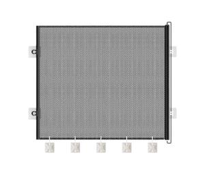 Generisch Cat Gate, Telescopic Safety Mesh Barrer, No-Drill Pet, 110 x 78 cm, puerta de bebé para puertas, gatos de a prueba de niños, perros, pequeños animales que proporcionan comodidad y paz