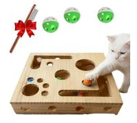 Generisch Cat Nail File Enrichment Box Nail File Box Cat Maze Juguete con papel de lija para limas naturales de garras juguete inteligencia para todas las razas de gatos fácil de limpiar (versión