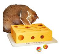 Generisch Cat Puzzle Toys Interactive Felt Intelligence Maze Box with Rolling Ball Treat Dispenser Toy for Small Medium Large Cats and Kittens to Encourage Daily Exercise Play and Mental Estimulación