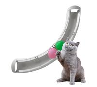 Generisch Cat Rail Toy, Interactive Ball Play Toy, Fun Mental and Physical Exercise, Training Tool for all Breed Sizes, Pet Supplies for Kittens, Indoor Cat Activity, Enrichment Entertainment