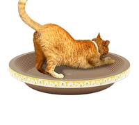 Generisch Cat Scratch Bowl - Ronda de ondulada para arañar y descansar, almohadilla de garra | Cat Lounge Dish, juguete rascador para mascotas, bandeja para muebles de gatos, cómoda cama de