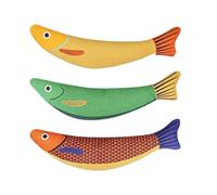 Generisch Cat Toys Fish, 3 Piece Catnip Set, 9.45x1.97x1.97 pulgadas Soft Plush & Realistic Design, Crinkle Sound Figures for Indoor Cats in Bedroom, Living Room and Backyard