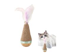 Generisch Cat Toys Scratcher - Wobbling Sisal Entertainment Station, Stable Base Hunting Challenge, Dynamic Pet Engagement Accessory | Agility Development, Daily Workouts, Chewing Support, Behavioral