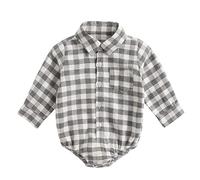 Generisch Categoría de producto: Pelele y mono para niños - Infantas Body de manga larga con estampado de patchwork diseño a cuadros - Elegante ropa de uso diario para, c, 2-3 años