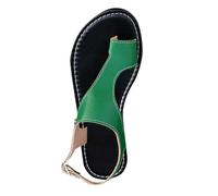 Generisch Categoría de producto Sandalias casuales planas para mujer Suela suave Zapatos cómodos para exteriores Título del producto, verde, 42 EU