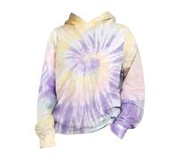 Generisch Categoría de producto Sudaderas con capucha y sudaderas | Título del producto Primavera Tie Dye Impreso 3D Sudadera con capucha Suéter, morado, 7-8 años
