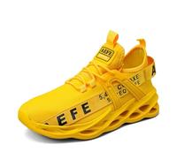 Generisch Categoría de producto Zapatillas Hombre | Título del producto Zapatillas de correr de malla transpirable Cómodas Zapatillas deportivas deportivas para hombre, amarillo, 43 EU