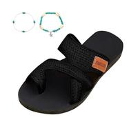 Generisch Categoría de producto Zapatillas Mujer Título del producto Zapatillas de verano para mujer Tela Chanclas de playa cómodas al aire libre, Negro , 42 EU