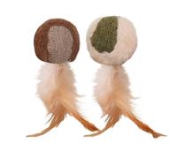 Generisch Catnip Toys Cats, Cat Chew Toy Catnips Balls, Interactive Owl Doll Ball, Soporte de Salud , 1 Piece Ideal for All Breeds Teeth Cleaning and Boredom, 12 x 3 x 9 cm